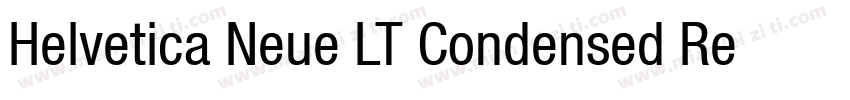 Helvetica Neue LT Condensed Regular字体转换